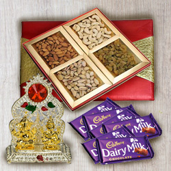 Classic Mixed Dry Fruits with Ganesh Mandap N Chocolates