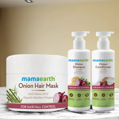 Send Essential Mamaearth Onion Anti Hairfall Spa Kit to Kerala, India - Page Details : Send Essential Mamaearth Onion Anti Hairfall Spa Kit to Kerala, India - Page Details :