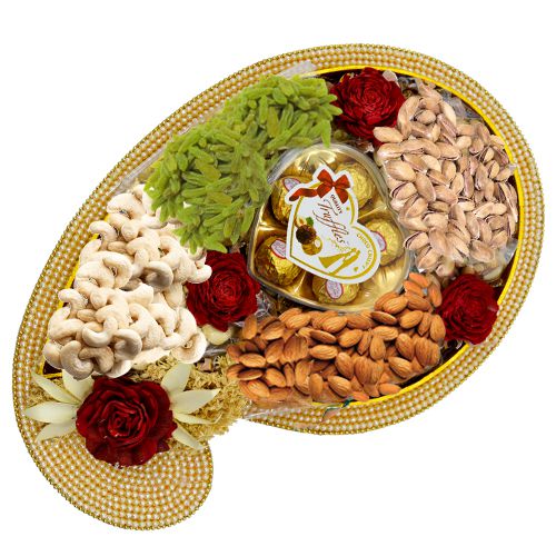 The Festive Edit Dry Fruit Pearl Chopra Tray