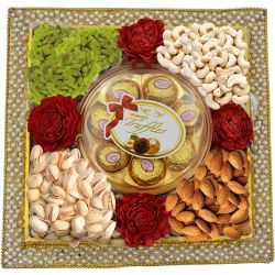 Elegant Pearl D�cor Dry Fruits Tray