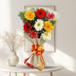 Charming Bunch of Mixed Gerberas