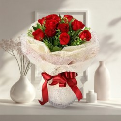 Lovely Bouquet of Red Roses